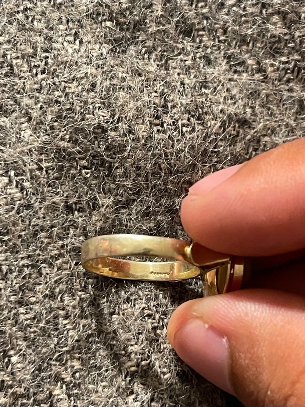 Gold Tiger's Eye Dome Statement Ring - Women's Jewelry